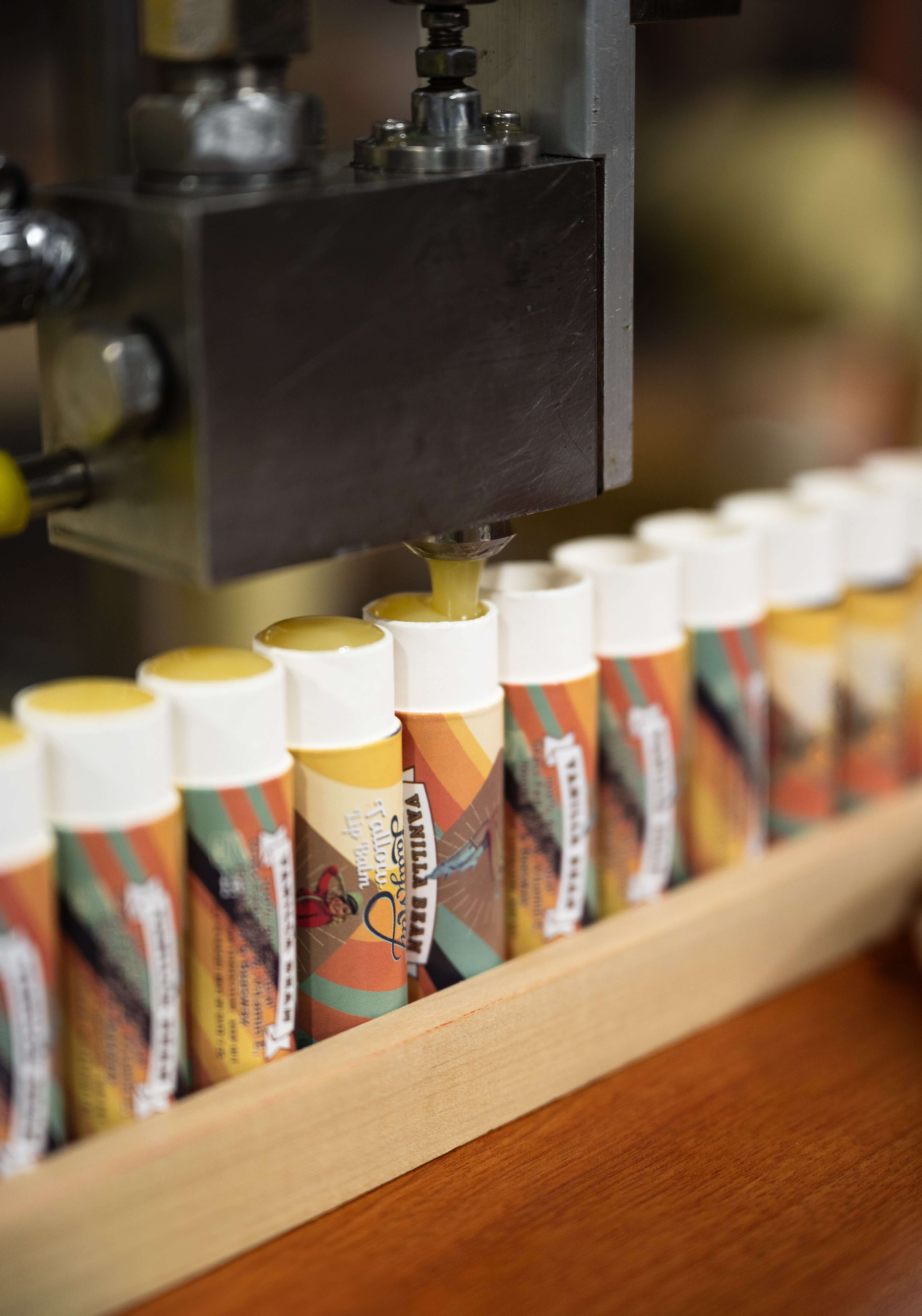 Tallow Lip Balm - CHOOSE A FLAVOR - Natural Beef Tallow Lip Moisturizer with Beeswax & Jojoba Oil by The Lady May, natural skincare detail photo 6