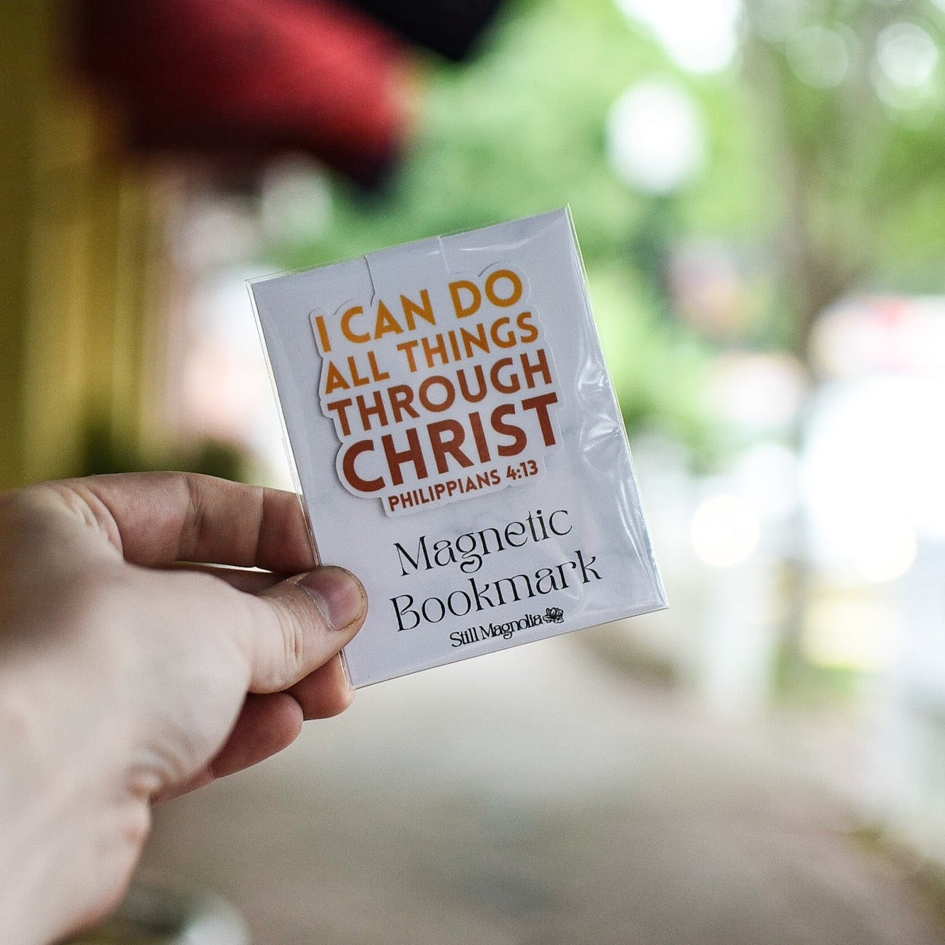 I Can Do All Things Through Christ - Magnetic Bookmark by Still Magnolia, Southern home decor main product photo