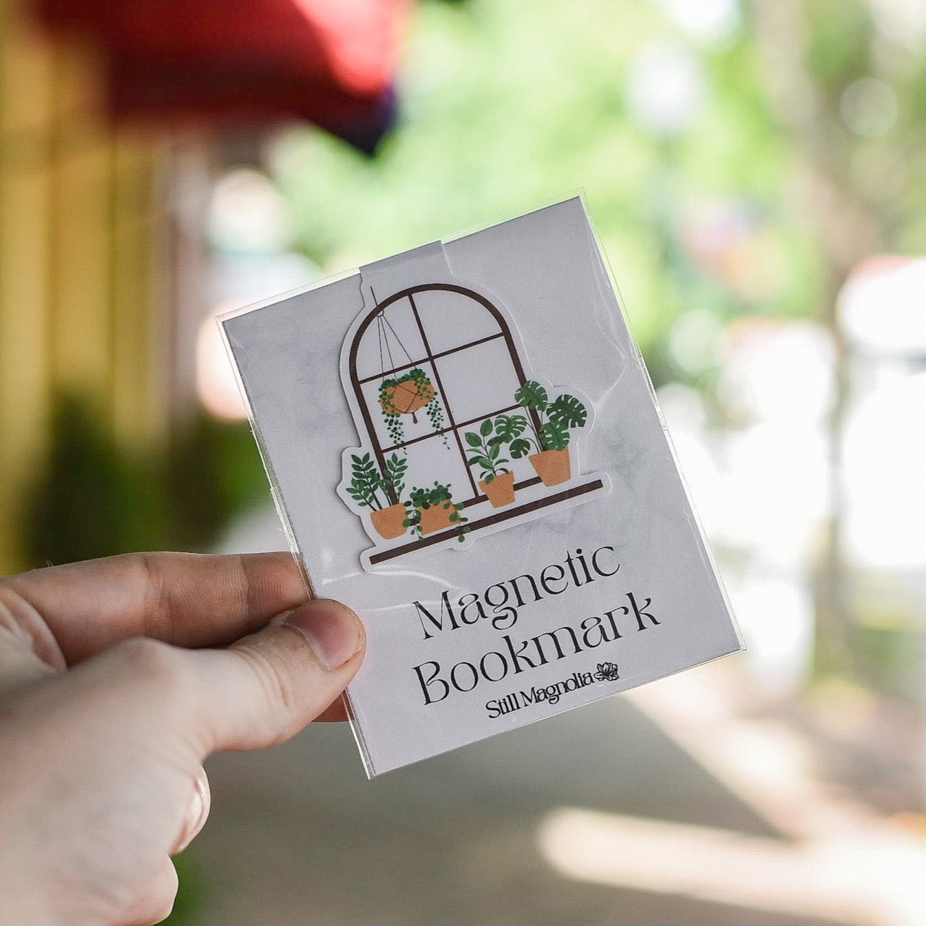 Window with Plants - Magnetic Bookmark by Still Magnolia, Southern home decor main product photo