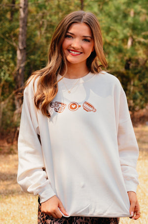 Less Depresso Sweatshirt by Southern Bliss Company, Southern lifestyle apparel detail photo 7