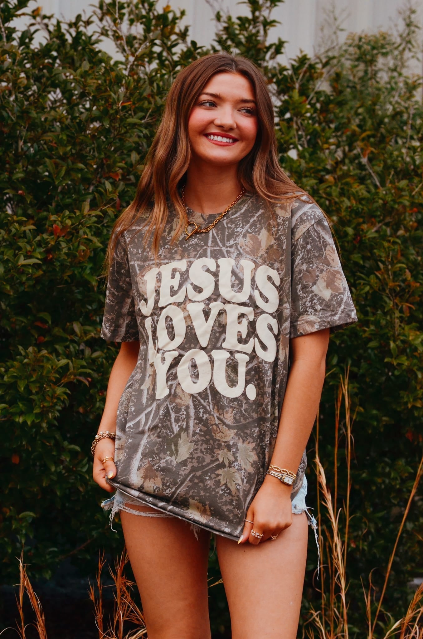 Jesus Loves You Camo Shortsleeve by Southern Bliss Company