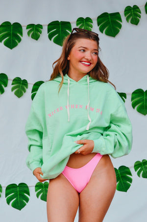 Nicer When I’m Tan Hoodie by Southern Bliss Company, Southern lifestyle apparel detail photo 8