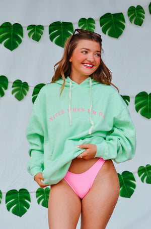 Nicer When I’m Tan Hoodie by Southern Bliss Company, Southern lifestyle apparel detail photo 9