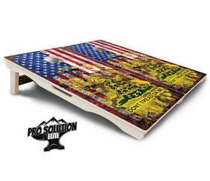 DTOM 1 Cornhole Boards - Pro Solution Elite Series by Cornhole Solutions, custom cornhole board detail photo 5