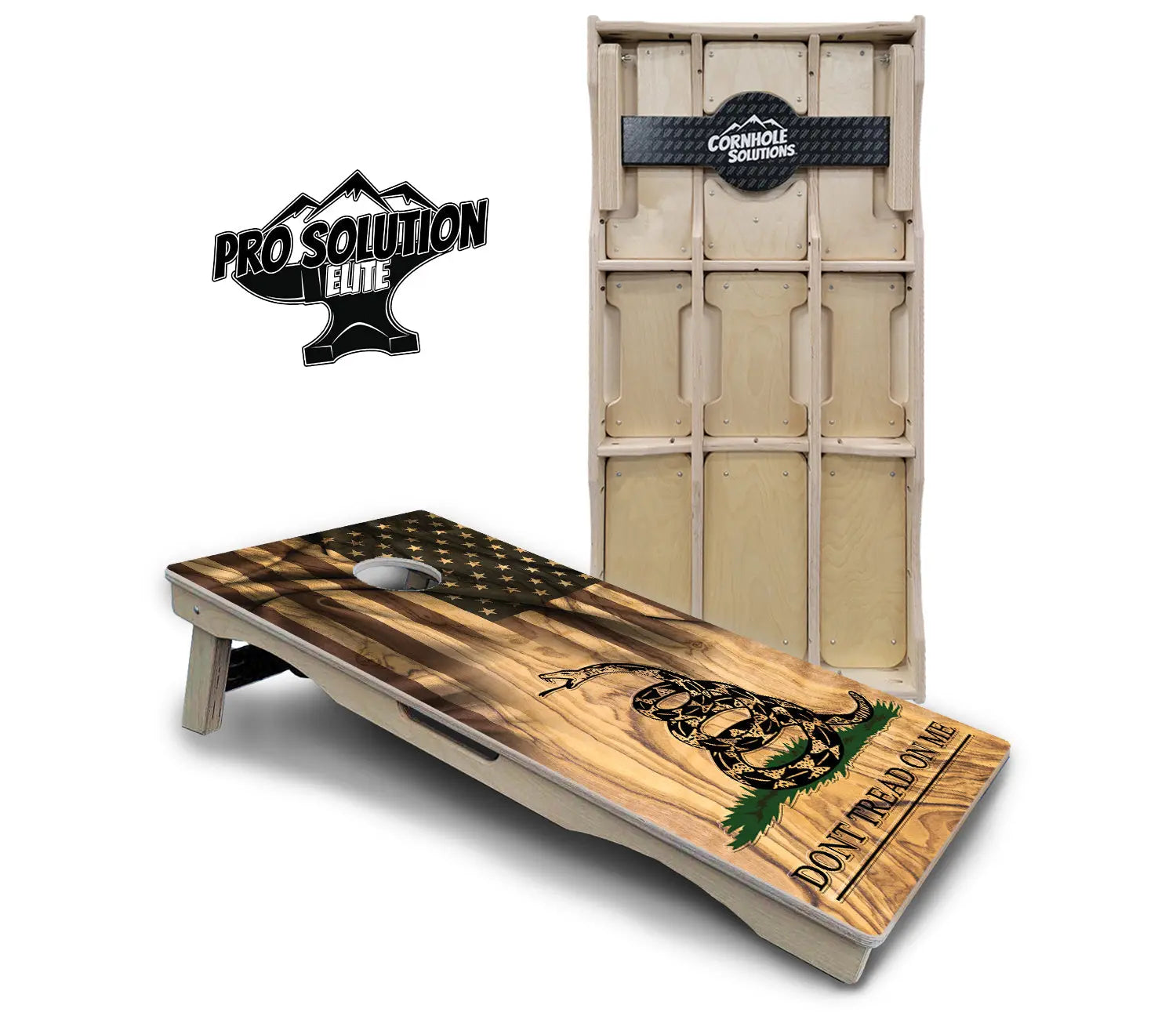 DTOM 3 Cornhole Boards - Pro Solution Elite Series by Cornhole Solutions, custom cornhole board main product photo