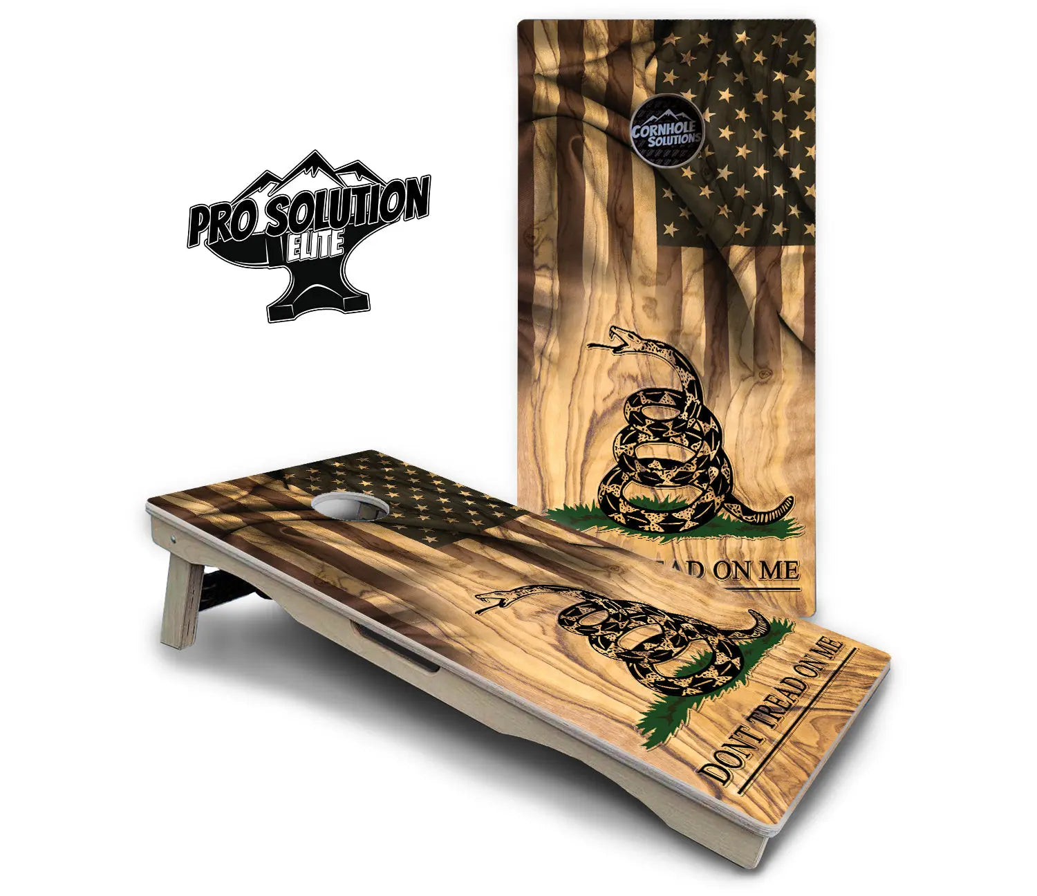 DTOM 3 Cornhole Boards - Pro Solution Elite Series by Cornhole Solutions, custom cornhole board detail photo 2