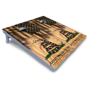 DTOM Flag 3 Cornhole Boards - All Weather Series by Cornhole Solutions, custom cornhole board detail photo 3