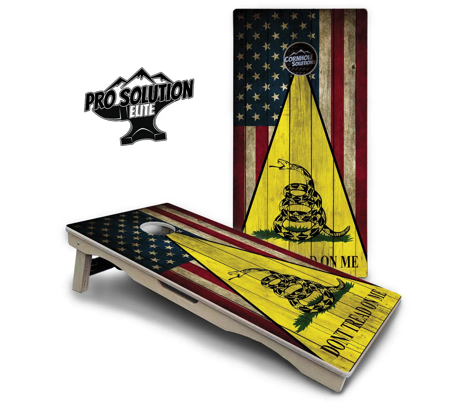 DTOM Rustic Triangle Cornhole Boards - Pro Solution Elite Series by Cornhole Solutions, custom cornhole board detail photo 2