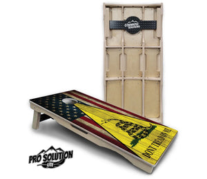 DTOM Rustic Triangle Cornhole Boards - Pro Solution Lite Series by Cornhole Solutions, custom cornhole board main product photo