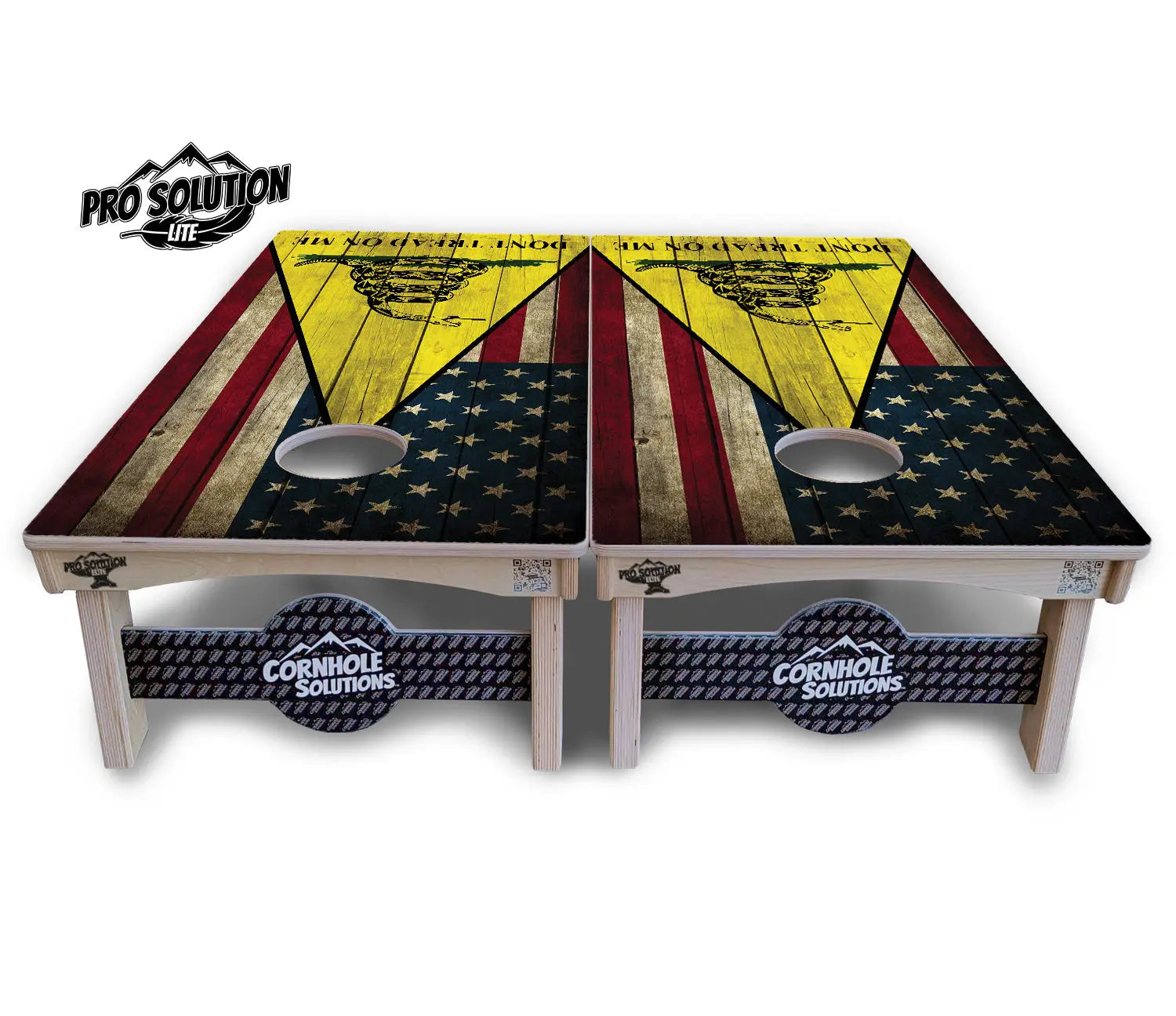 DTOM Rustic Triangle Cornhole Boards - Pro Solution Lite Series by Cornhole Solutions, custom cornhole board detail photo 3