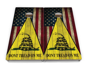 DTOM Rustic Triangle Cornhole Boards - Professional Tournament Series by Cornhole Solutions, custom cornhole board detail photo 2