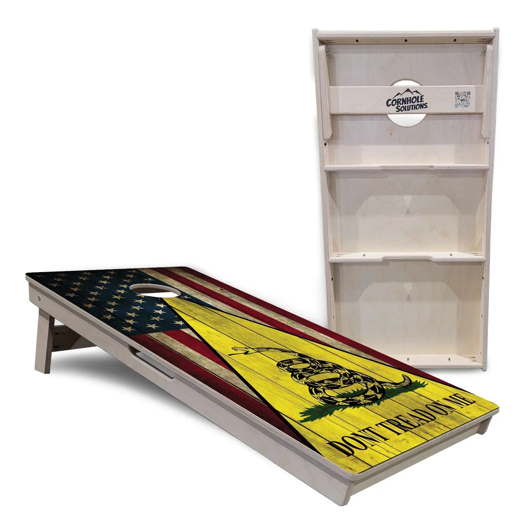DTOM Rustic Triangle Cornhole Boards - Professional Tournament Series by Cornhole Solutions, custom cornhole board detail photo 4