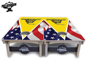 DTOM Yellow Triangle Cornhole Boards - Pro Solution Elite Series by Cornhole Solutions, custom cornhole board detail photo 3