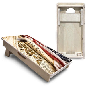 DTOM & WTP - Mini or Vacation Size Cornhole Boards by Cornhole Solutions, custom cornhole board detail photo 6