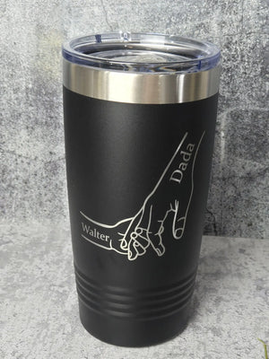 Dad Fist Bump Kids Names by EverLee Creations, custom tumbler detail photo 7