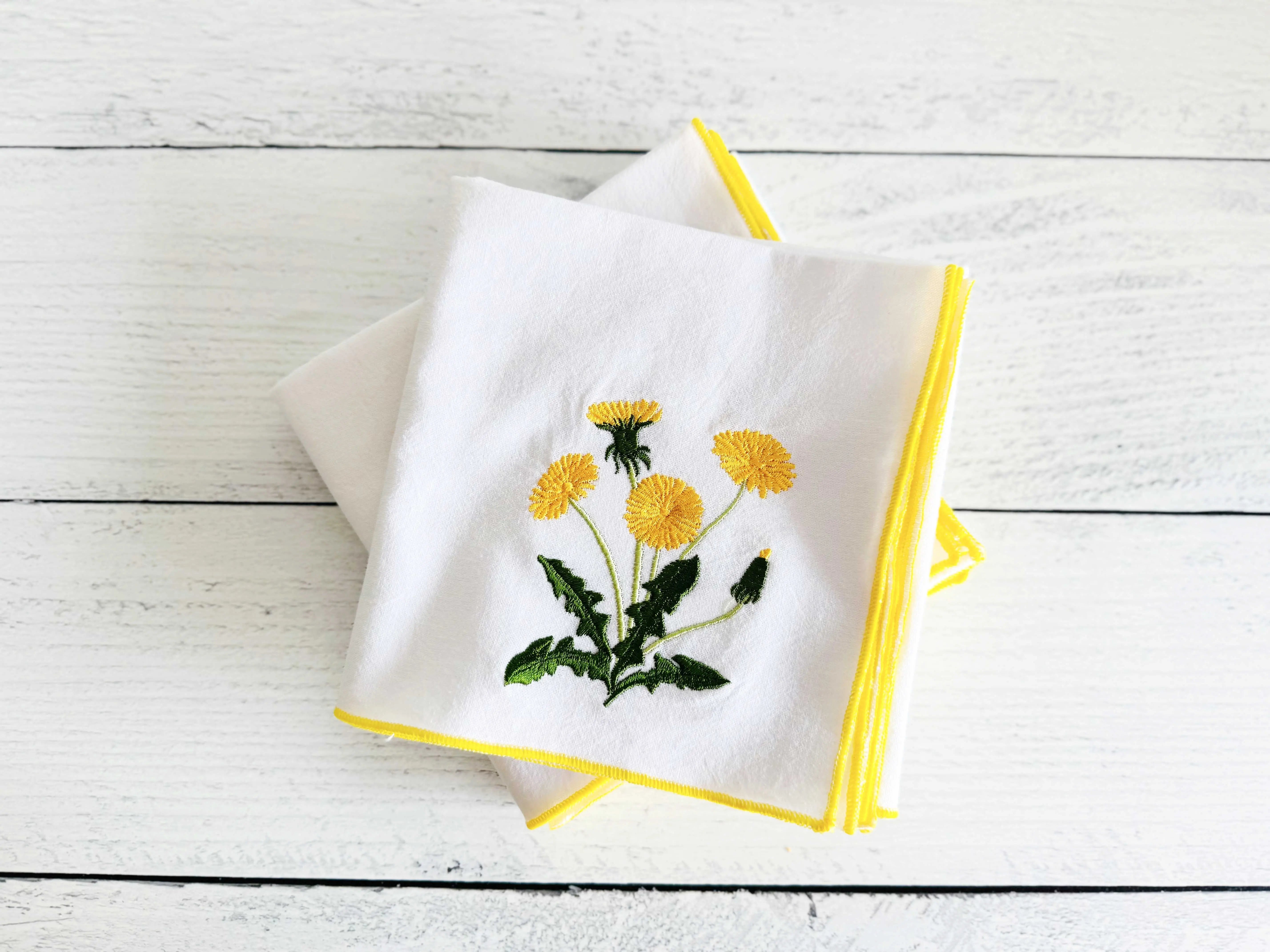 Dandelion Flour Sack Towels, set of two by Dot and Army, Southern food gift main product photo