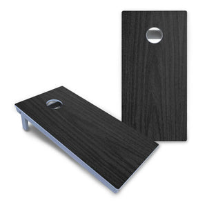 Dark Grey Wood Cornhole Boards - All Weather Series by Cornhole Solutions, custom cornhole board detail photo 2