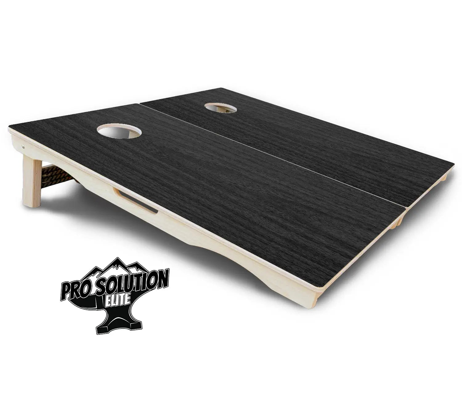 Dark Grey Wood Cornhole Boards - Pro Solution Elite Series by Cornhole Solutions, custom cornhole board detail photo 5