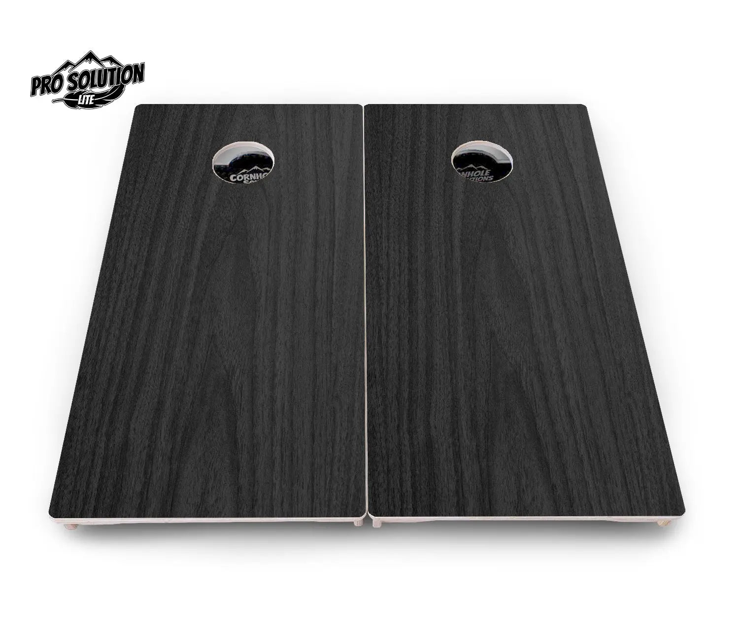 Dark Grey Wood Cornhole Boards - Pro Solution Lite Series by Cornhole Solutions, custom cornhole board detail photo 3