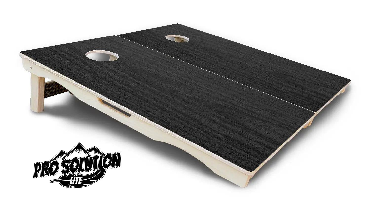 Dark Grey Wood Cornhole Boards - Pro Solution Lite Series by Cornhole Solutions, custom cornhole board detail photo 4