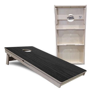 Dark Grey Wood Cornhole Boards - Professional Tournament Series by Cornhole Solutions, custom cornhole board detail photo 5