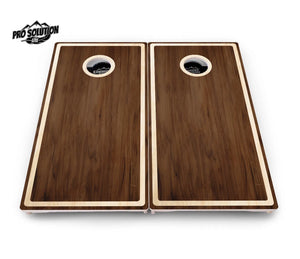 Dark Wood Cornhole Boards - Pro Solution Lite Series by Cornhole Solutions, custom cornhole board detail photo 3