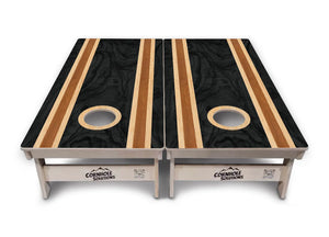Dark Wood Cornhole Boards - Professional Tournament Series by Cornhole Solutions, custom cornhole board detail photo 2