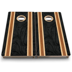 Dark Wood Stripe - Mini or Vacation Size Cornhole Boards by Cornhole Solutions, custom cornhole board detail photo 7