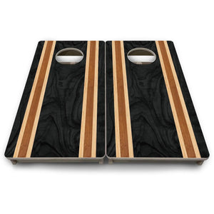 Dark Wood Stripe - Mini or Vacation Size Cornhole Boards by Cornhole Solutions, custom cornhole board detail photo 9
