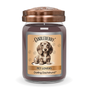 Darling Dachshund™ - Large Jar Candle (Collective) by The Candleberry® Candle Company, scented candle main product photo