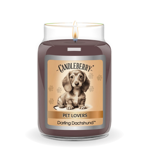 Darling Dachshund™ - Large Jar Candle (Collective) by The Candleberry® Candle Company, scented candle detail photo 2
