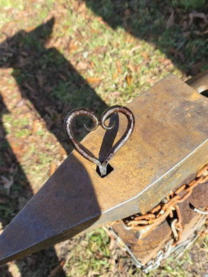 Decorative Blacksmith Heart by Redbeard's Forge LLC, Southern home decor detail photo 3