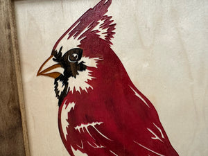 Red Cardinal Bird Gun Concealment Furniture - Handcrafted Hidden Gun Storage Wall Decor - Hidden Gun Shelf with Magnetic Lock for Quick Access by Bellewood Designs, Southern home