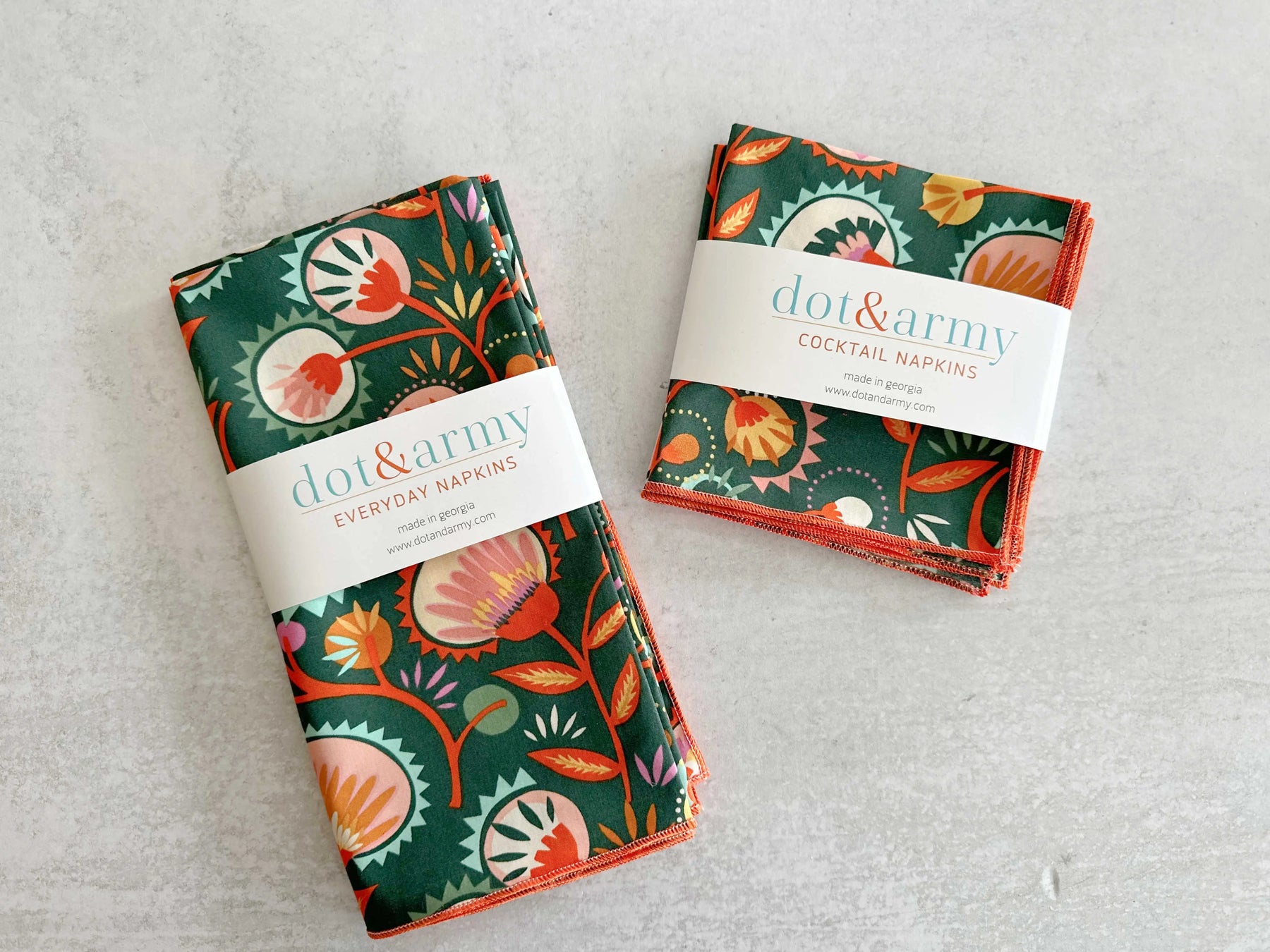 Desert Bloom Cloth Napkins, set of four by Dot and Army, cloth napkins detail photo 4