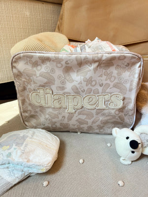 Diapers XL - Clear Coat Bag by KenzKustomz, handmade leather goods detail photo 5