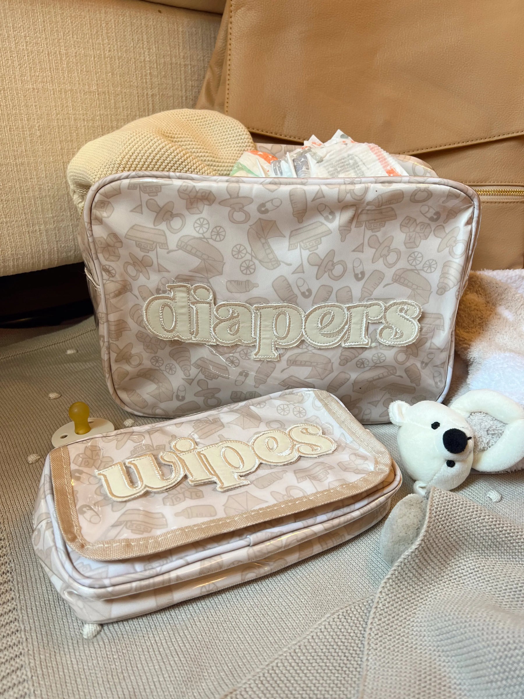 Diapers XL - Clear Coat Bag by KenzKustomz, handmade leather goods detail photo 11