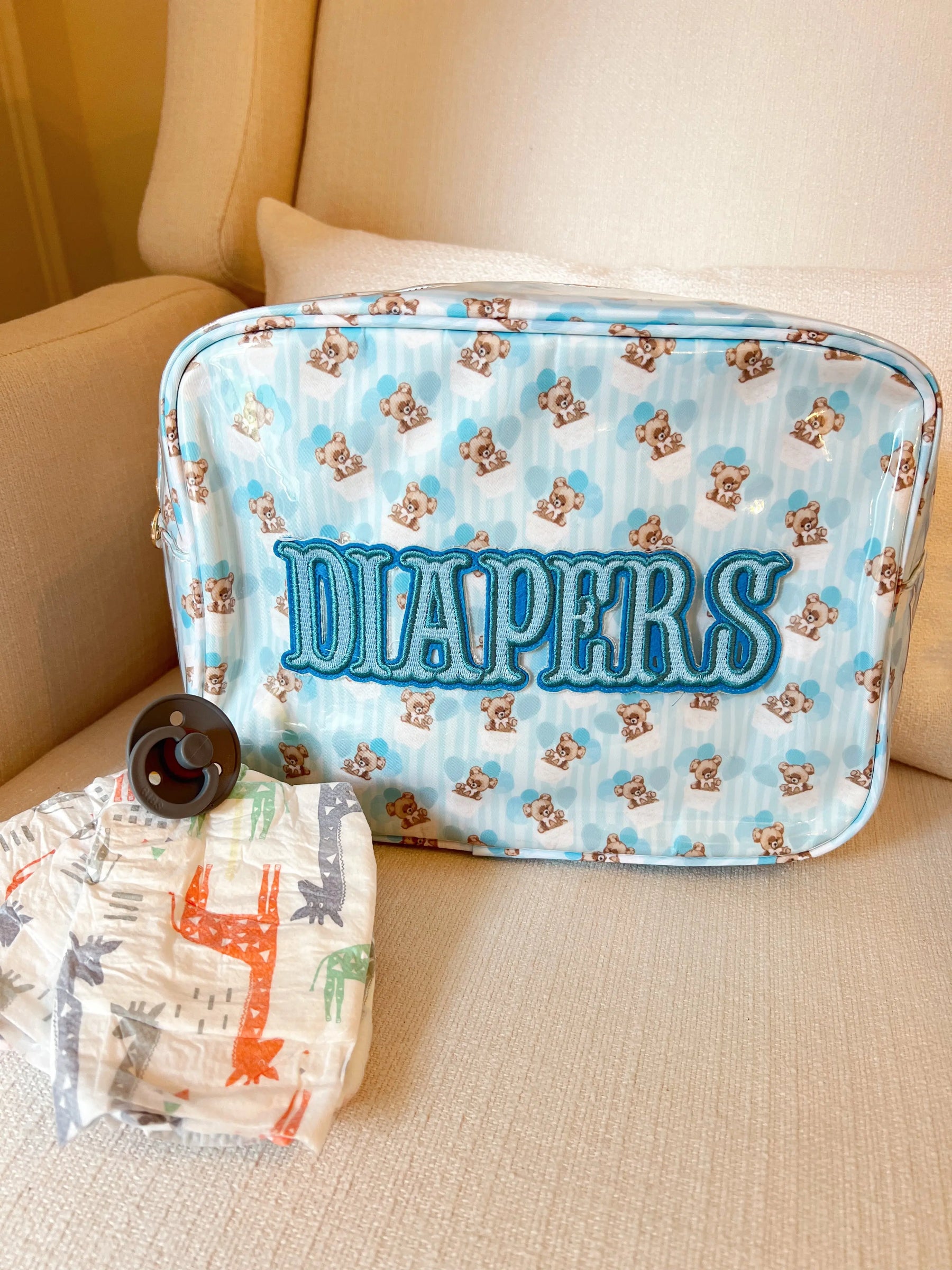 Diapers XL - Clear Coat Bag by KenzKustomz, handmade leather goods detail photo 17
