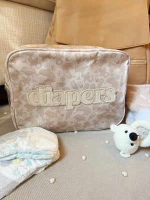 Diapers XL - Clear Coat Bag by KenzKustomz, handmade leather goods detail photo 18