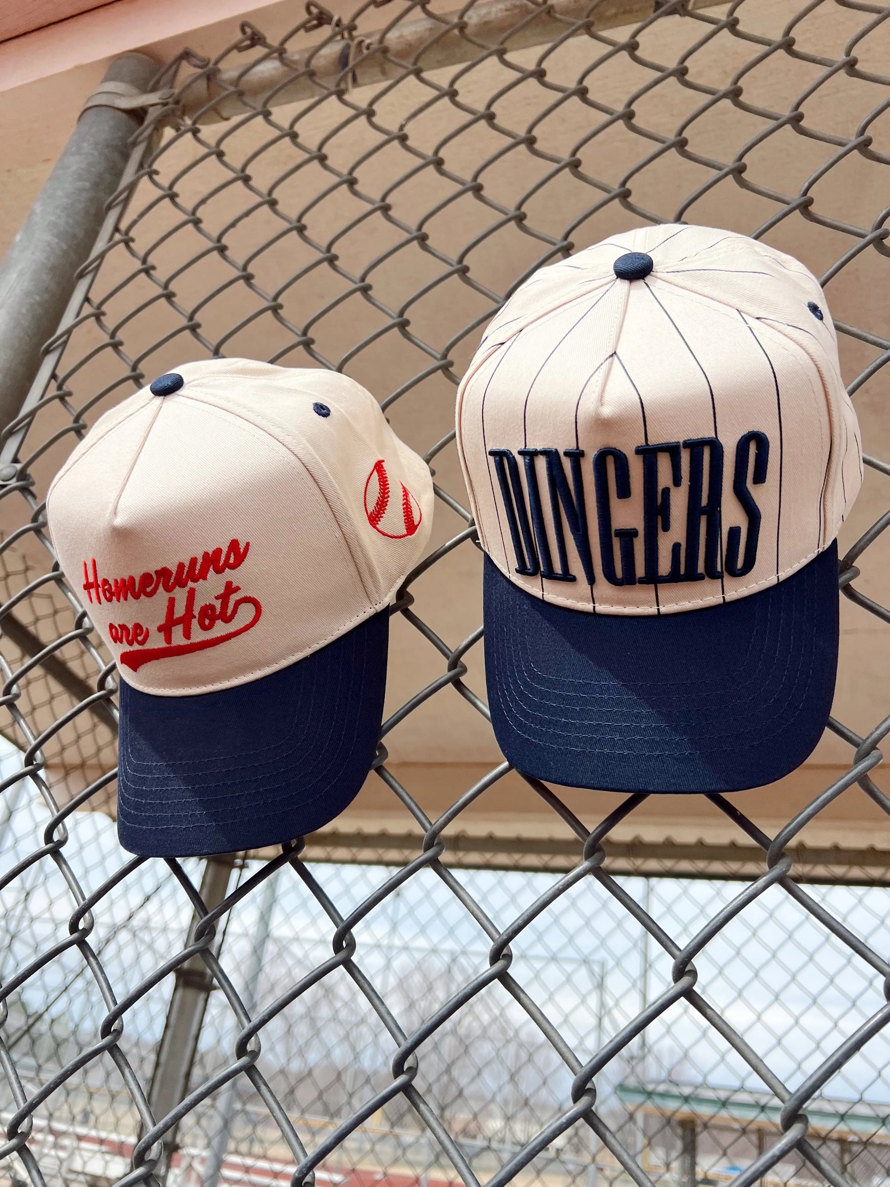 Dingers - Stripe Vintage Trucker Hat by KenzKustomz, Southern lifestyle apparel detail photo 11