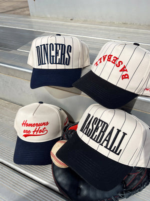 Dingers - Stripe Vintage Trucker Hat by KenzKustomz, Southern lifestyle apparel detail photo 12