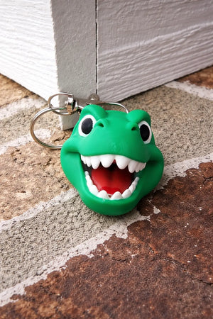 Dinosaur Head Clicker Keychain Wholesale – Bulk Packs by The Tween Space, 3D printed gift main product photo