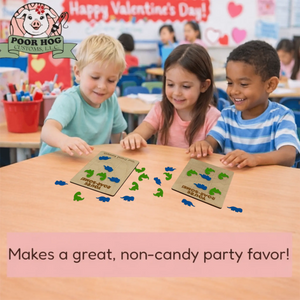 Dinosaur Tic Tac Toe Valentine Game by Poor Hog Customs, board games detail photo 2