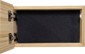 Dont Tread on Me Concealment Shelf - Quick Access Patriotic Hidden Gun Storage with Magnetic Lock - Safe & Secure Gun Concealment Furniture (Distressed)