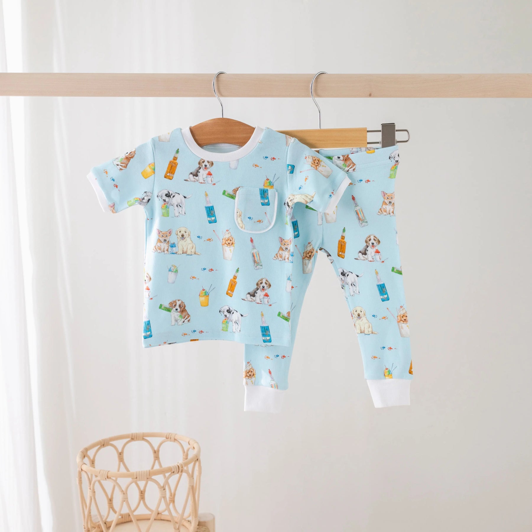 Dog Days of Summer Organic Cotton Pajamas by Nola Tawk, Southern food gift main product photo