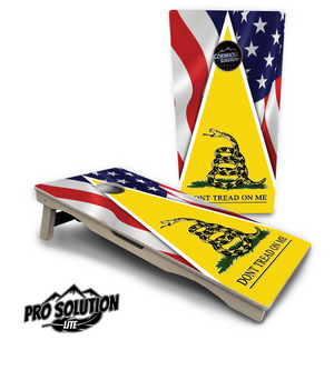 DTOM Yellow Triangle Cornhole Boards - Pro Solution Lite Series by Cornhole Solutions, custom cornhole board detail photo 4