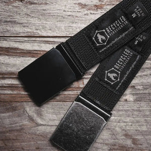 Double Layer EDC Belt by Recycled Firefighter, handmade leather goods detail photo 10