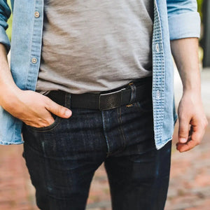 Double Layer EDC Belt by Recycled Firefighter, handmade leather goods detail photo 14