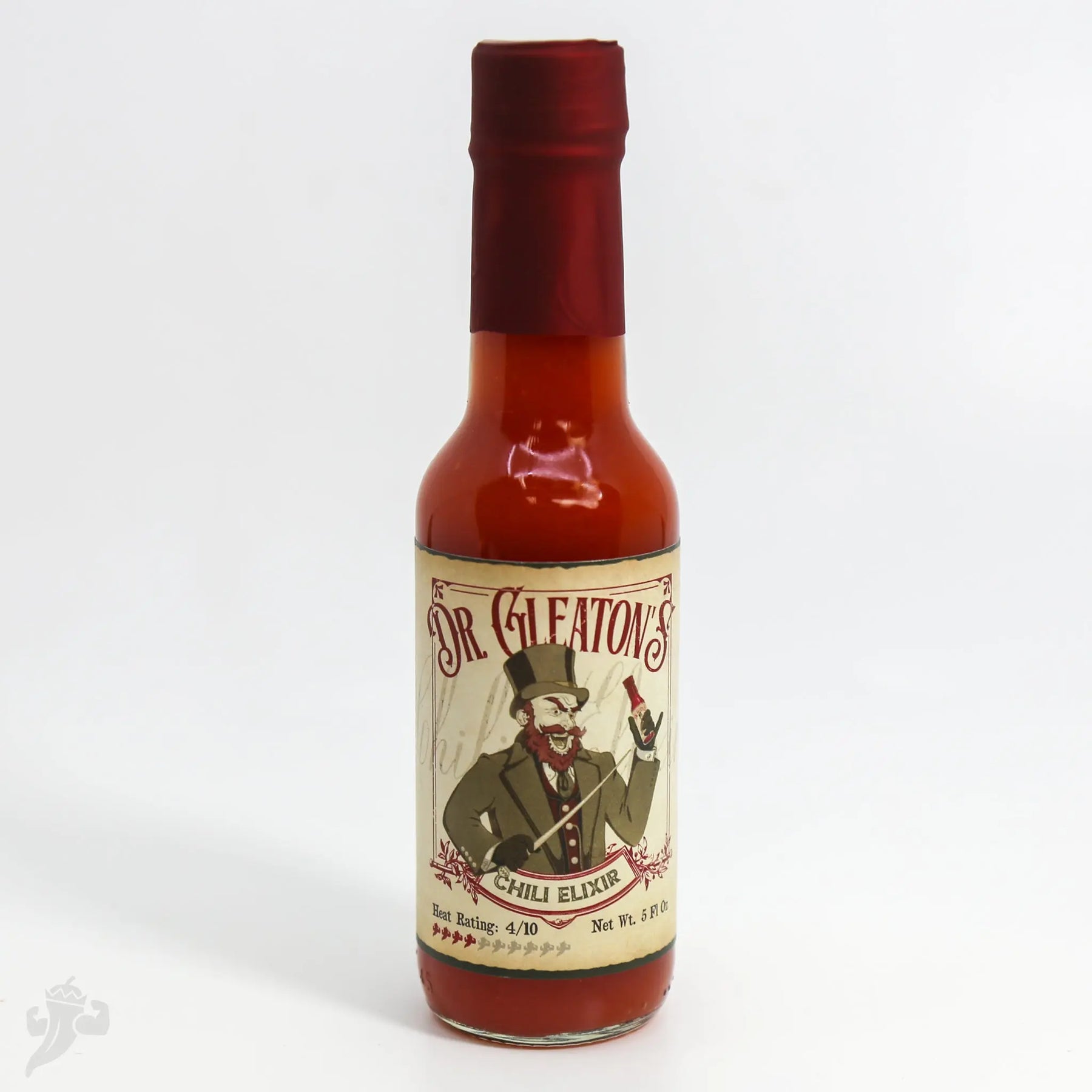 Dr. Gleaton's Chili Elixir Barrel Aged Hot Sauce. by Powerful Pepper Company, Southern food gift main product photo