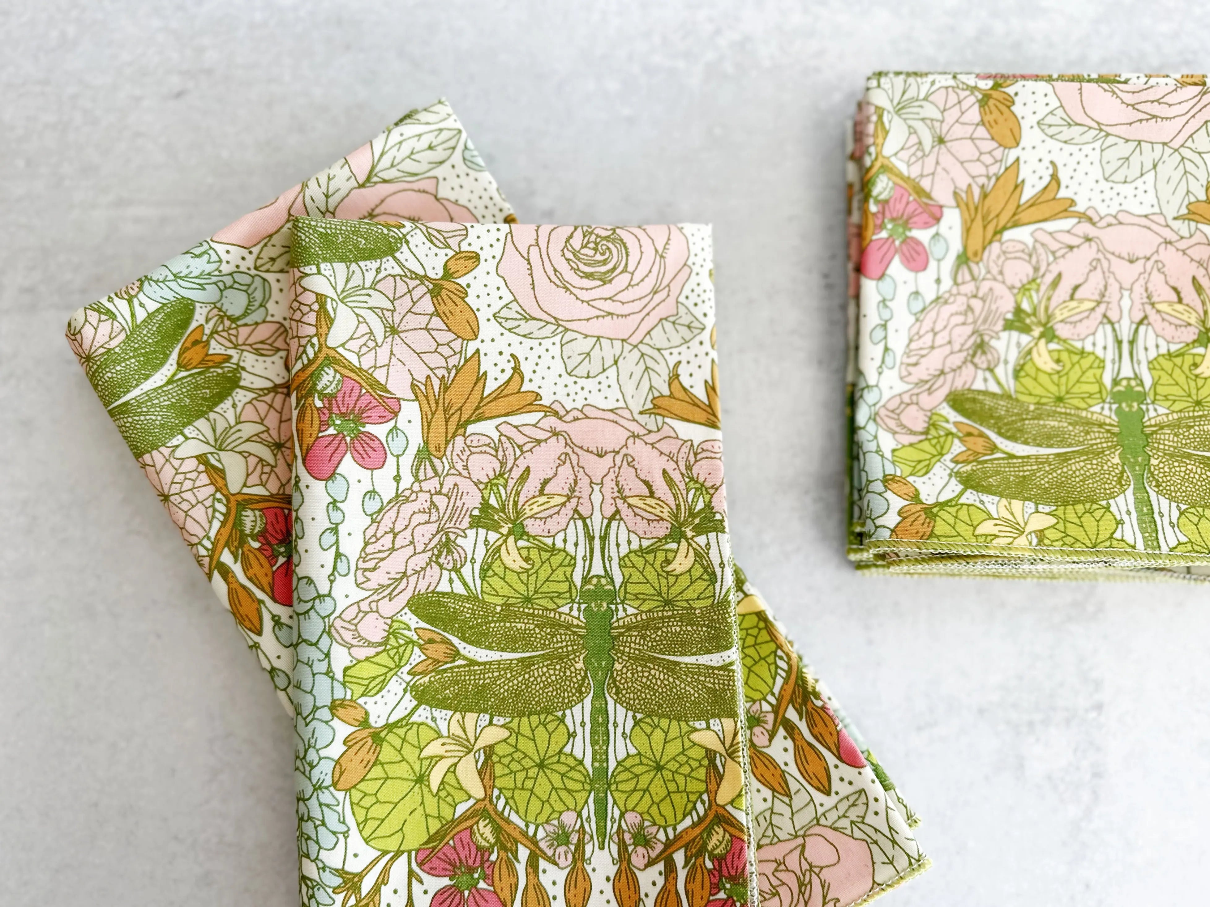 Dragonfly Cloth Napkins, set of four by Dot and Army, 3D printed gift main product photo