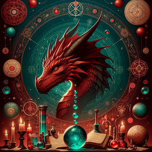 Dragon's Blood 7.5oz Candle by Dewdrop Mystique LLC, scented candle detail photo 3